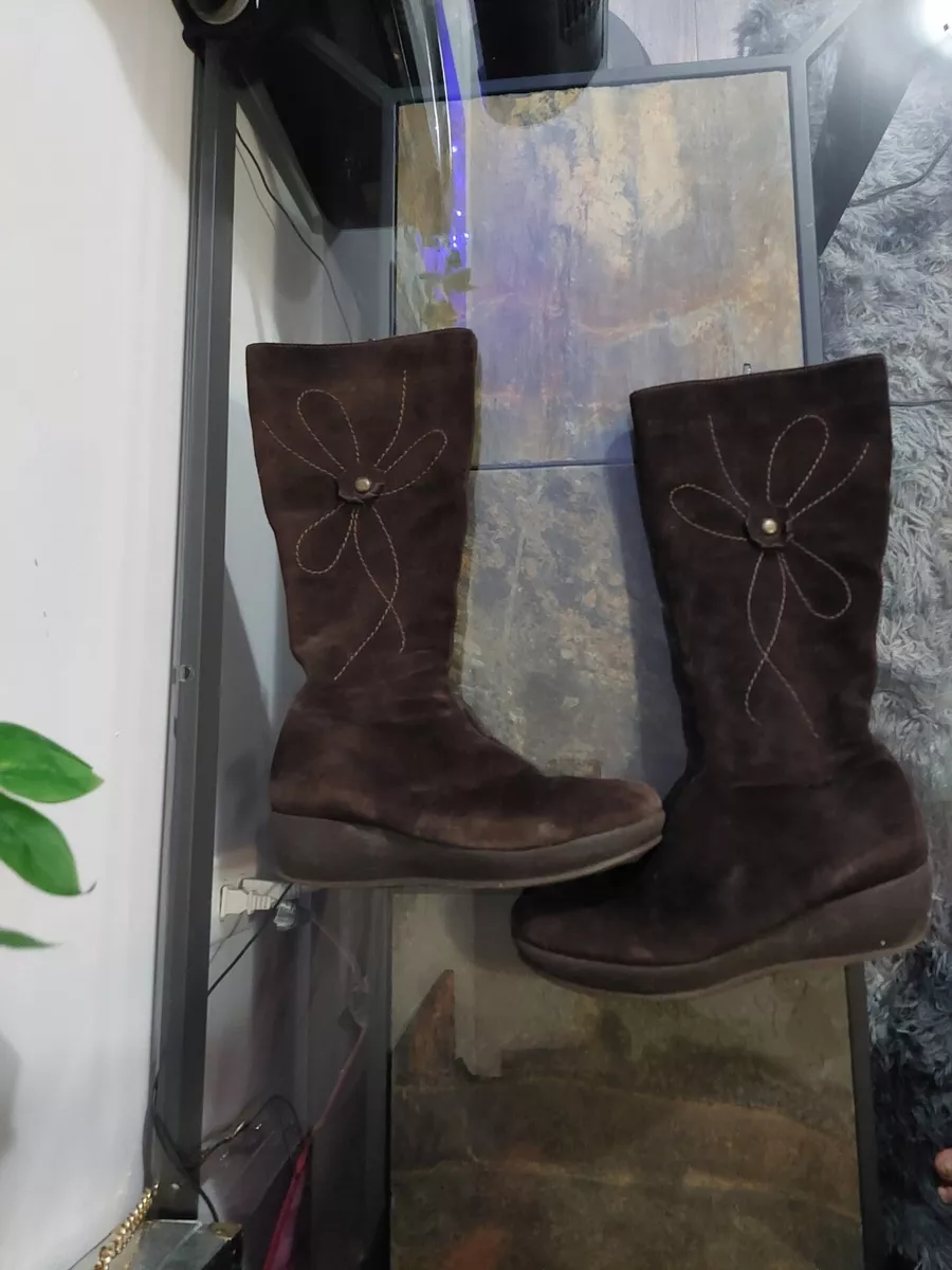 La Canadienne Suede Waterproof Boots Womens Size 8M eBay