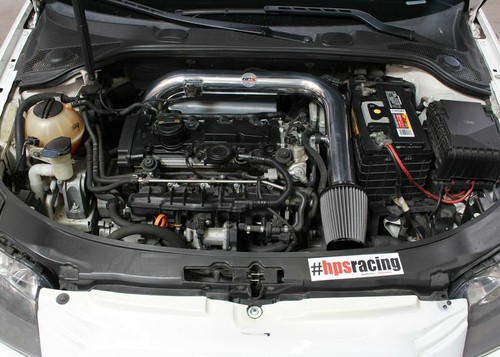 HPS Polish Shortram Air Intake Heat Shield for 06-08 EOS 2.0T Turbo FSI MK5 Auto - Picture 2 of 9