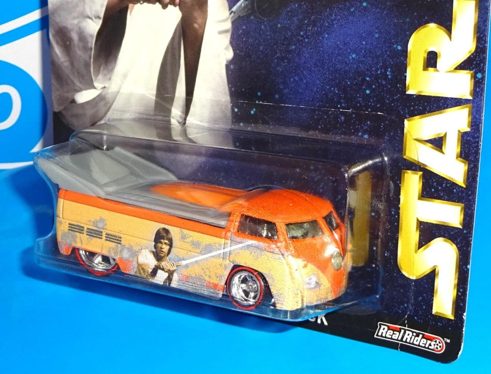 Camión de arrastre Hot Wheels 2015 cultura pop Star Wars LUKE SKYWALKER VW naranja Foto 2 de 4