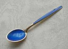 *RAR* Seltener Espressol&ouml;ffel 925er Sterlingsilber Emaille D. Andersen Norway