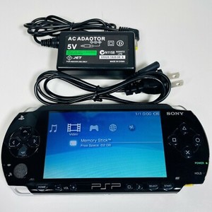 Sony Psp 1000 Handheld Console Black 64gb Charger Ebay