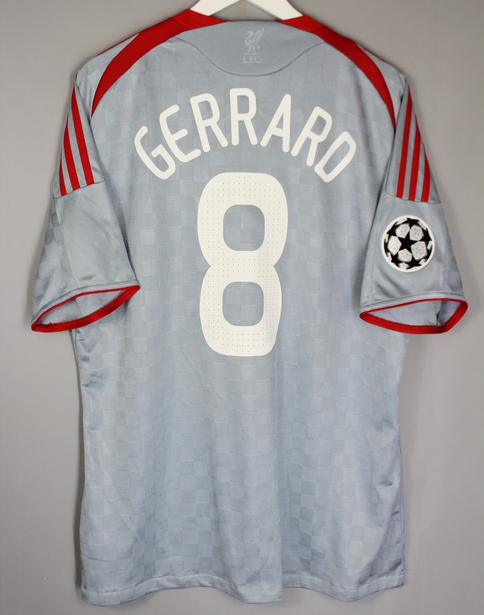 LIVERPOOL ENGLAND 2008/2009 AWAY FOOTBALL SHIRT JERSEY ADIDAS #8