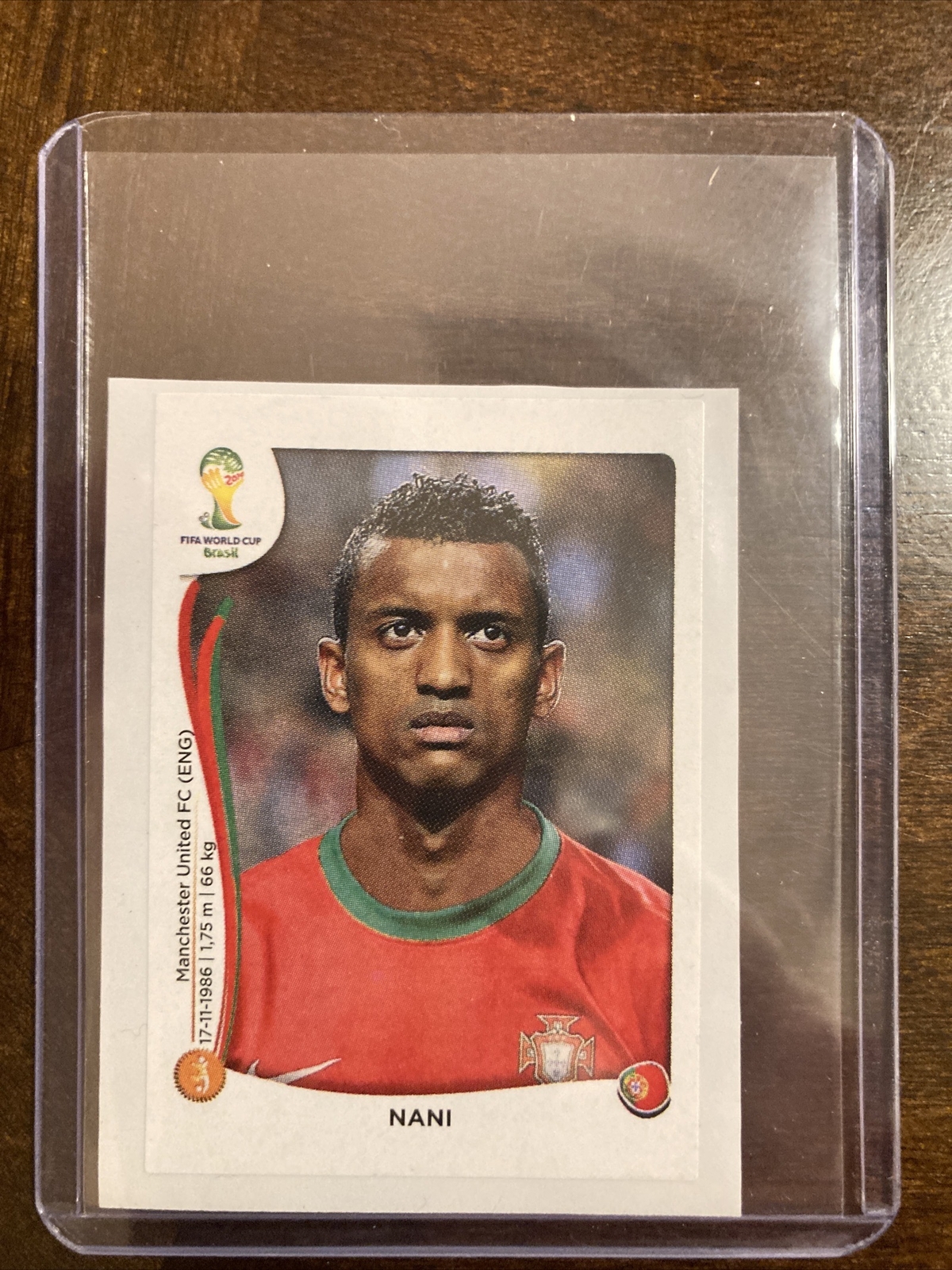 Nani 2014 Panini FIFA World Cup Brazil Album Stickers #521