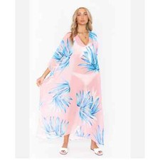 Show Me Your Mumu Hana Boo Tropical Twist Maxi Dress Coverup Kaftan Palm Design