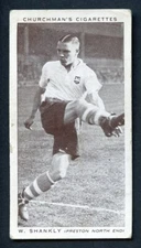 1939 CHURCHMAN CIGARETTES ASSOCIATION FOOTBALLERS 2ND SERIES #42 WILLIAM SHANKLY