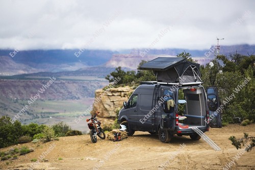 18" Black Rhino Warlord Van Rated Alloy Wheels For Volkswagen Crafter 6x130 - Picture 5 of 5