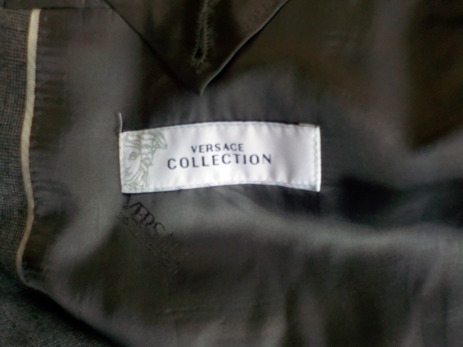 VERSACE Collection 2 Button Peak Collared Plaid S… - image 7