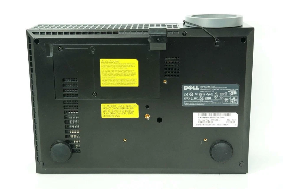 Dell 1209S Projector 347 Lamp Hours 2,500 ANSI Lumens 800x600 Resolution - Image 3 of 4