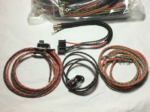 Harley Panhead 1949-53 Wiring Harness W/ Wired Lamp Harnesses & Switches USA - Picture 2 of 2