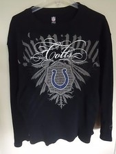 Vintage Authentic ProLine Indianapolis Colts Football Premium Therm Shirt Men XL