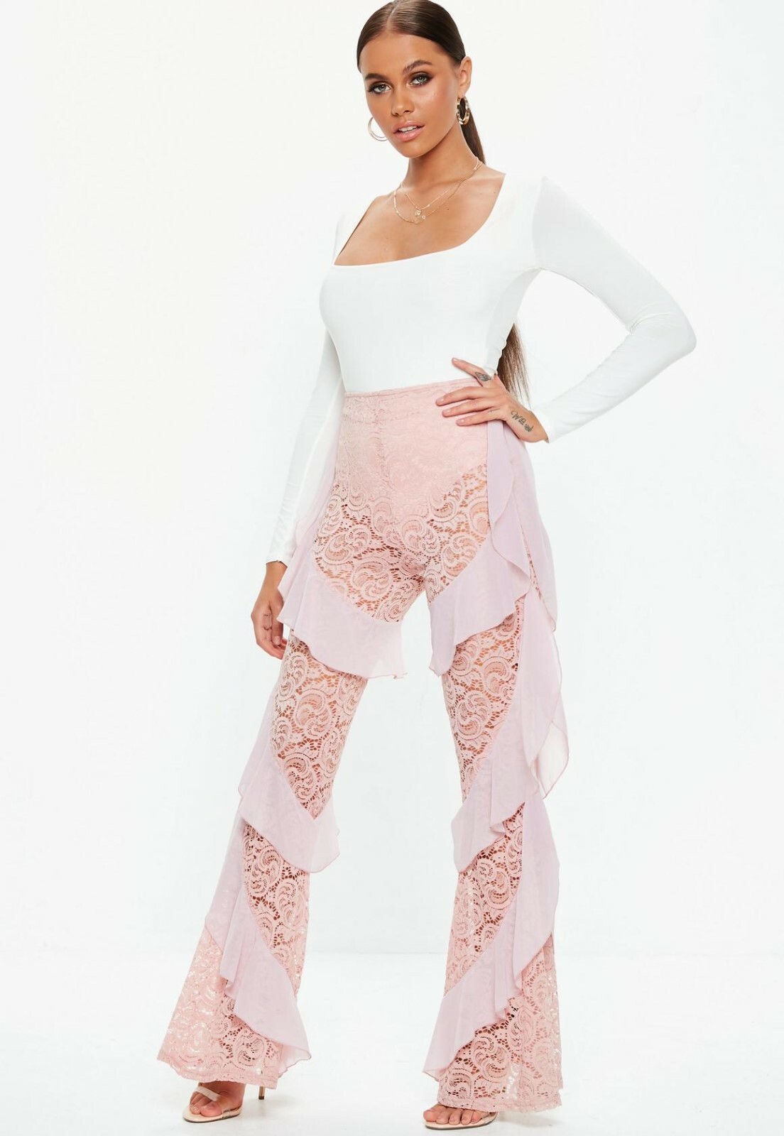 missguided lace pants
