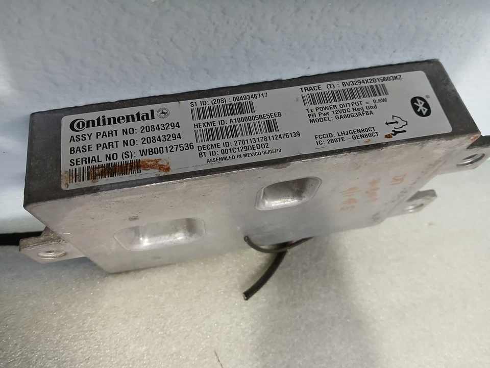 GMC TERRAIN CHEVY EQUINOX ONSTAR 2010 2012 MÓDULO DE CONTROL DE COMUNICACIÓN 20843294 Foto 4 de 4