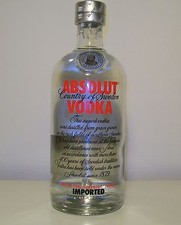 SUPER RARE ABSOLUT VODKA RED 700 ML SEC CAP