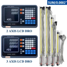 4"-80" Linear Glass Scale 1/2/3 Axis DRO Precision 5um Linear Encoder Mill Lathe