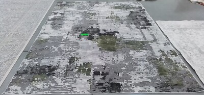 GREY / GREEN 9'-0'' x 12'-0'' Broken Thread Rug Reduced Price 1172773669 CFT820Y-9