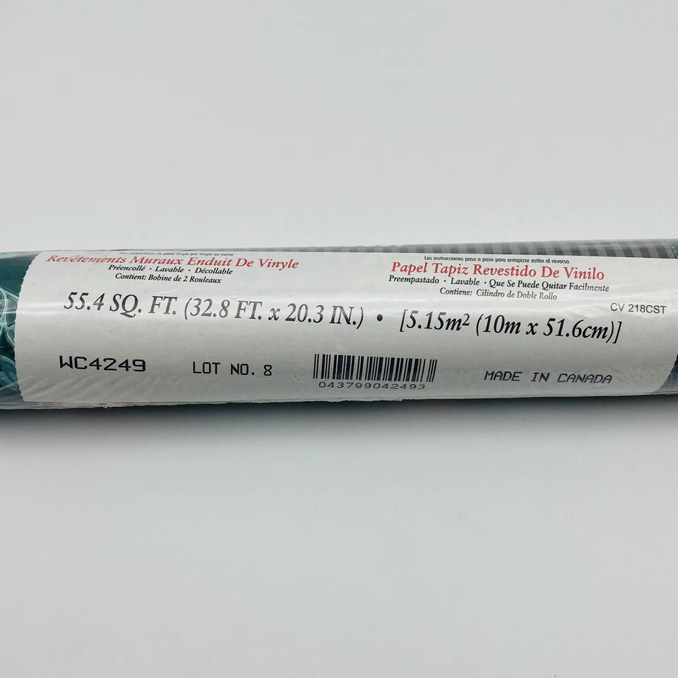 Nuevo revestimiento de pared recubierto de vinilo Borden estampado floral WC4249 - 55,4 PIES CUADRADOS Foto 2 de 4