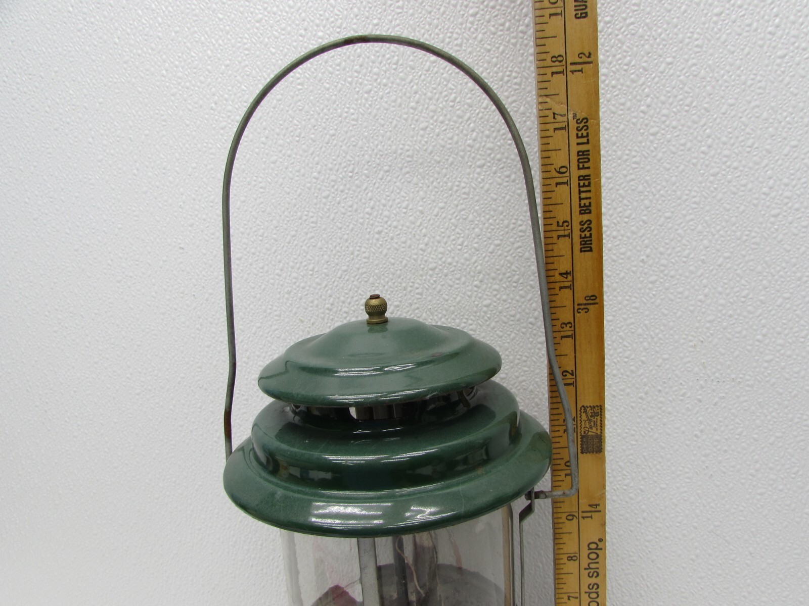 Vintage 1972 Double Mantle 220F Coleman Lantern Green Camping Made in USA