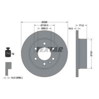 Textar 2X Bremsscheibe 93143303