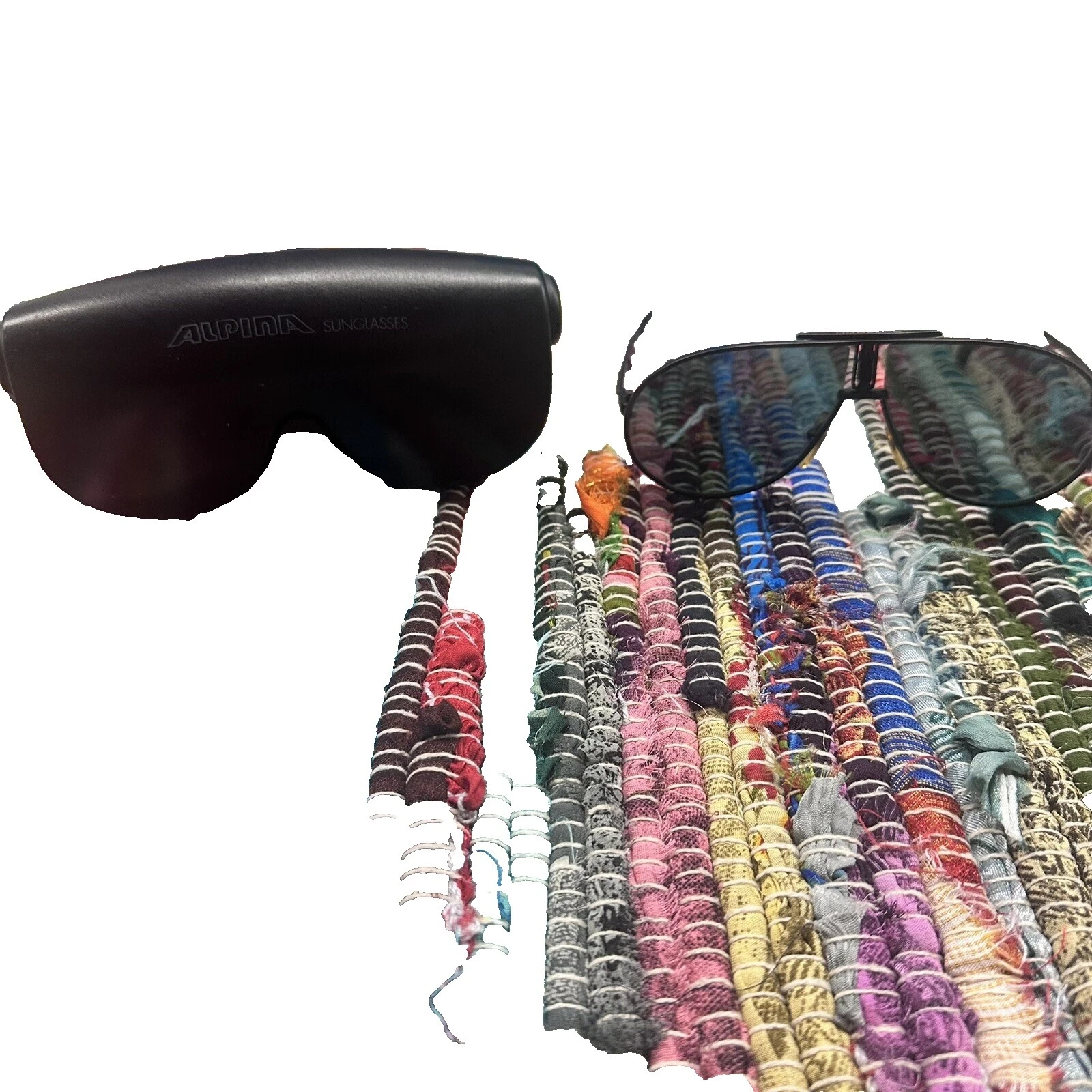 Винтажные металлические солнцезащитные очки Alpina Pilot