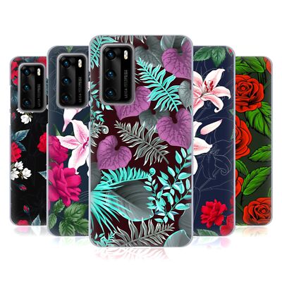 OFFICIAL HAROULITA GORGEOUS DARK FLOWERS SOFT GEL CASE FOR HUAWEI PHONES 4