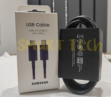 Image of Samsung USB C to USB C 1.8m Cable 5A Fast Charging For Galaxy S25 S24 S23 S22 21