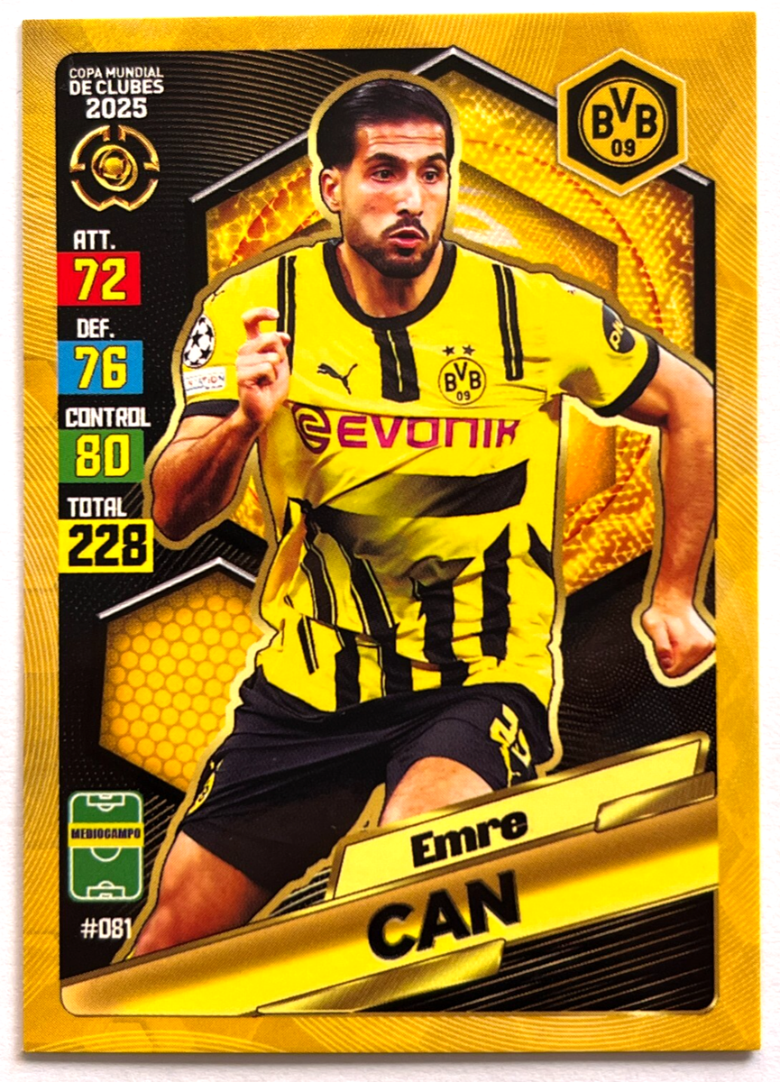 2025 FIFA CLUB WORLD CUP Gol Card #081 EMRE CAN Borussia Dortmund