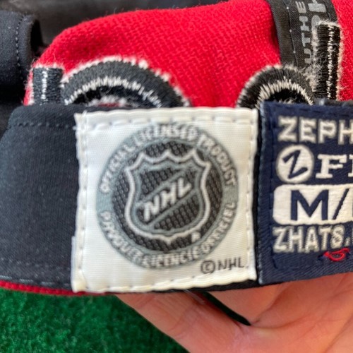 CHICAGO BLACKHAWKS Ball Cap Hat M/L Indian Chief Hockey Zephyr NHL Hawks - Picture 11 of 13