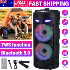 Heavy Bass 3000W Sound System & MIC Portable Bluetooth Party Speaker Sub Woofer