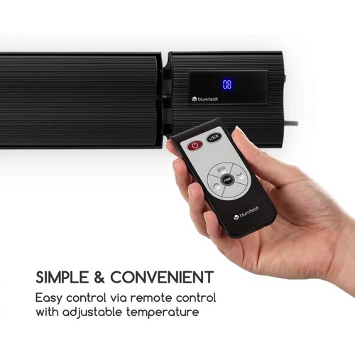 Infrared Bar Electric Heater Radiant Wall Mounted IP44 Comfort Heat Technology - Picture 10 of 12