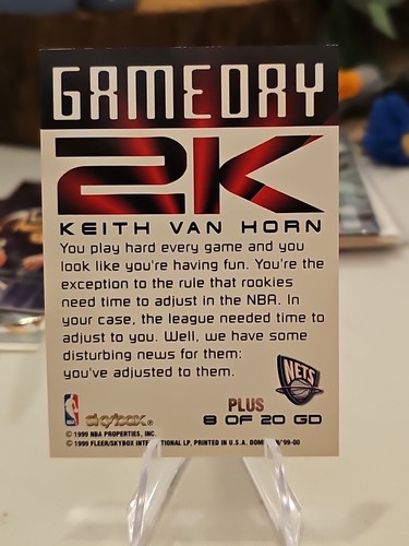 KEITH VAN HORN 1999-00 Dominion Game Day 2K Warp Tek, Plus, Base #8 SUPER SP - Picture 5 of 7