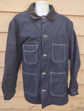 Big Mac Denim Blanket Lined Jacket Vintage Barn Coat Sz 46L USA Made Carhartt