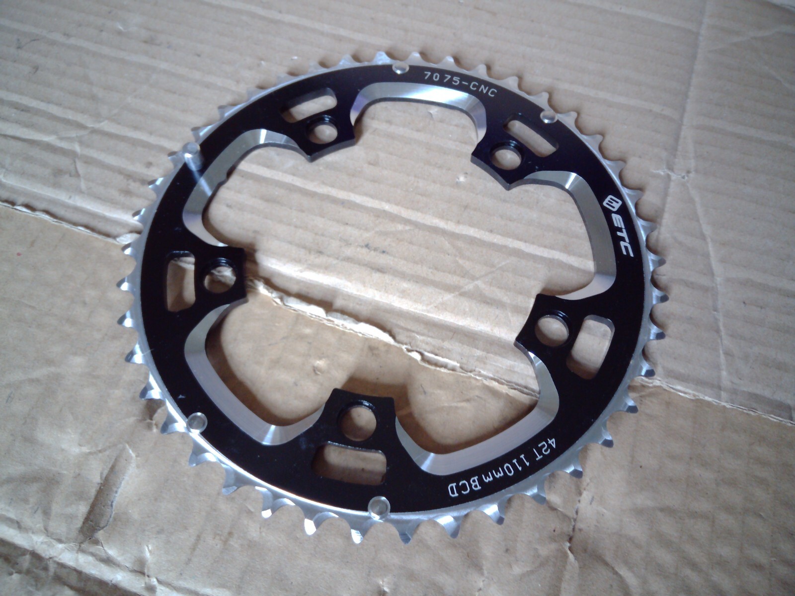 42 TOOTH 110BCD  7075 ALLOY 10 SPEED CHAINRING