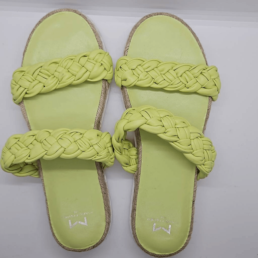 Lime Green Jaime Flat Marc Fisher Slip On Women Sandals  display picture 1