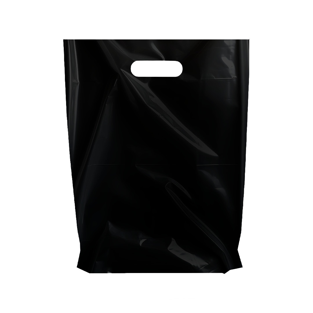 Retail Plastic Merchandise Bags, Die Cut Handles, Different Sizes and Colors