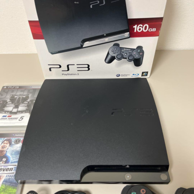 PS3 160Ｇ 美品 Sony PlayStation 3 Slim 160GB Charcoal Black Home Console