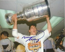 Pittsburgh Penguins Mark Recchi Stanley Cup Autographed Signed 8x10 COA A