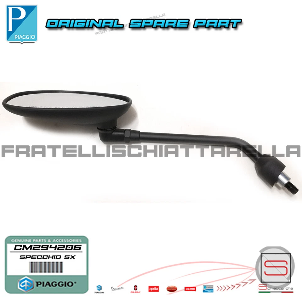 Specchio Specchietto Sinistro Piaggio Beverly 125 300 Sport Touring 350 Dal 2... - Immagine 2 di 2