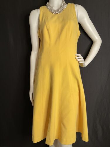 Banana Republic Yellow Career Dress Tall Size 6 - Picture 1 of 12