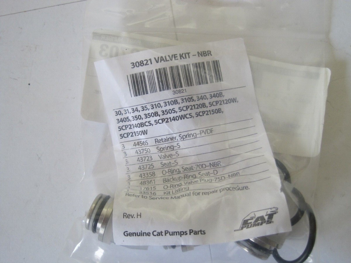 ゲン Oil Capacity Valve Repair Kit For CAT Pumps 310, 340, 350