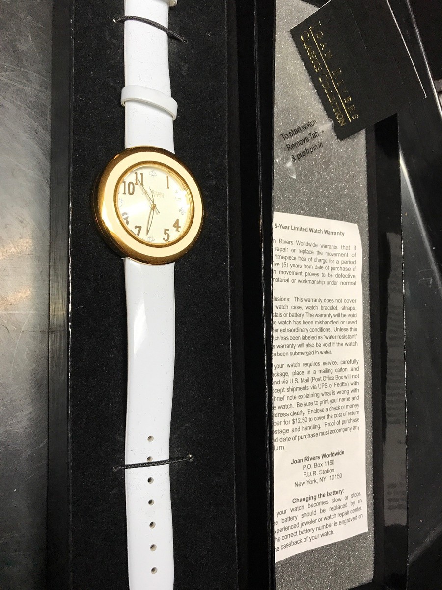 Joan Rivers Classics Large Face Watch - White Joan Rivers Watch - Etsy main image 4