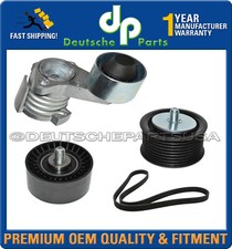 For BMW 740i 740Li X6 ACC. Drive Belt Tensioner Idler Pulley Kit set of 4