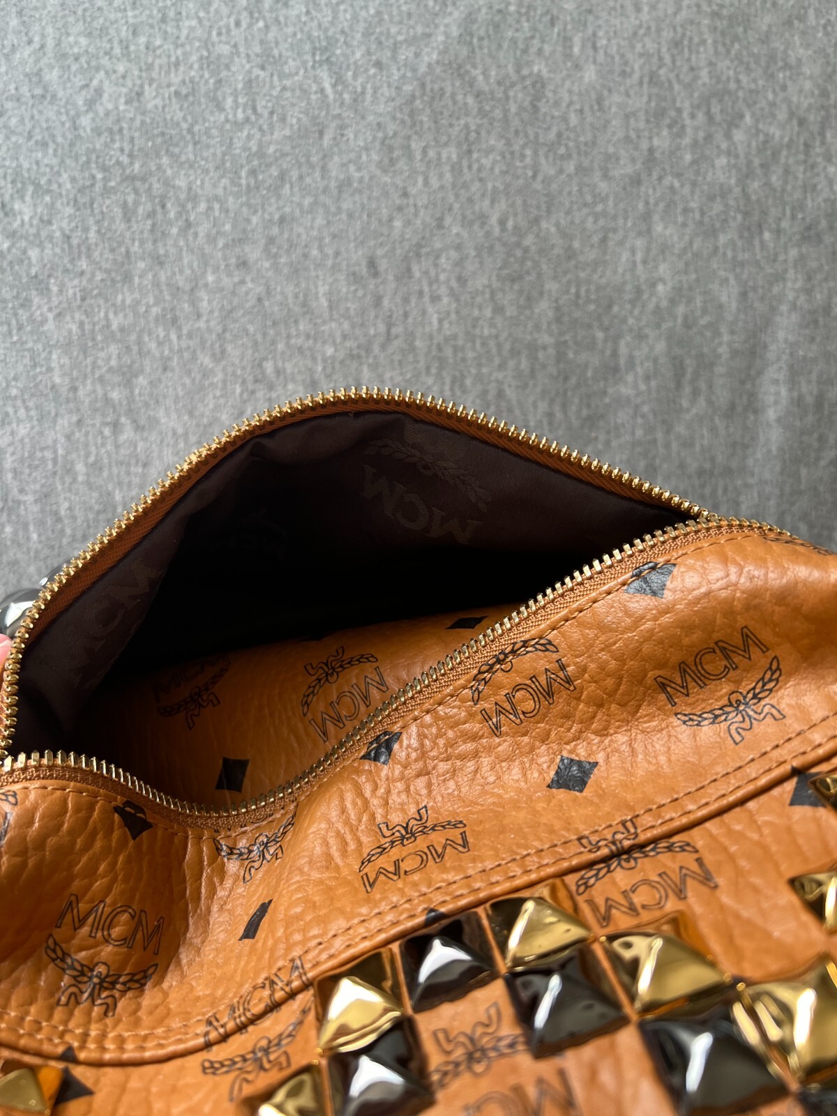 MCM Studs Backpack Rucksack Logogram MMK5SVE18CO0… - image 12