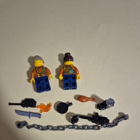 LEGO CITY Jungle Explorer 2 x Minifigure with Accessories from Set 60159