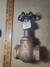 Ohio Brass 1-1/2" Brass Globe Valve 1501 125 WSP 200 WOG Threaded USA made
