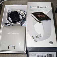 Fitbit Versa Lite Edition FB415 Fitness Smartwatch Activity Tracker White Used