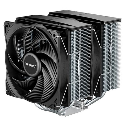 be quiet! Pure Rock Pro 3 Silver CPU Cooler Dual Tower 6 Heatpipes 2x120mm PWM