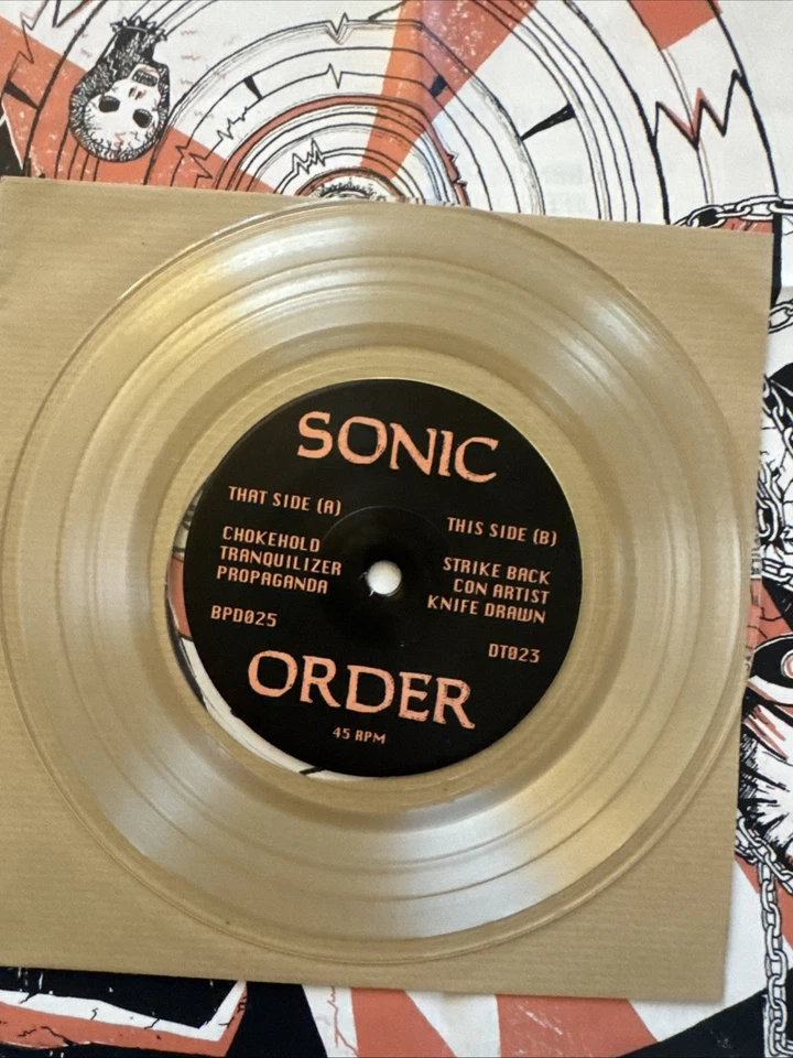 NEW 7" 45 * SONIC ORDER * CLEAR VINYL! - Image 2 of 4