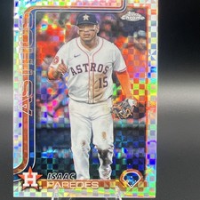 Topps Chrome Update Isaac Paredes X-Fractor USC29 Houston Astros 2025 MLB