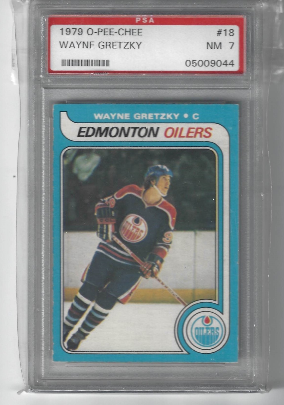 1979-80 O-Pee-Chee Wayne Gretzky #18 PSA 7 RC Best centered available for grade