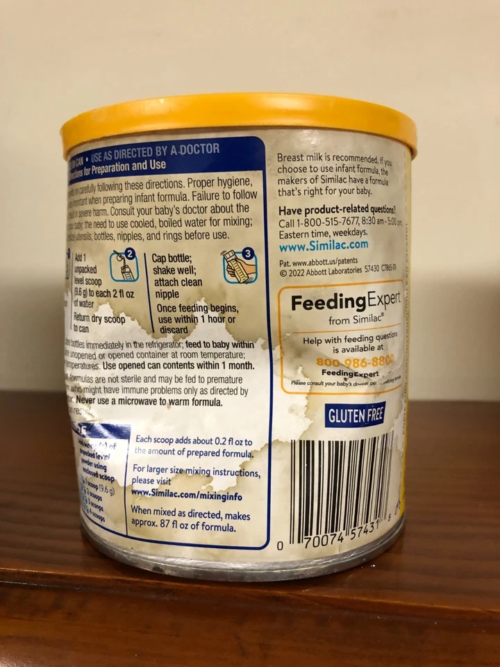 (2) Similac Neosure para bebés prematuros OptiGRO, lata de 13,1 oz, 6/2027 dañada Foto 4 de 4